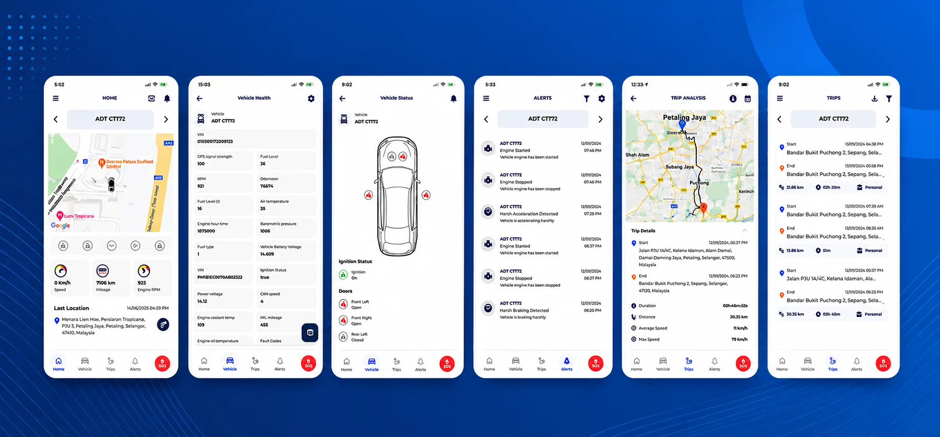 ADT mobile app interface